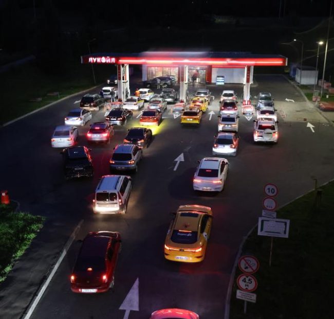 Fuel shortages spread across some regions in Russia, prompting restrictions on sales