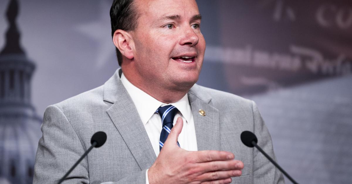 Sen. Lee urging US Senate to pass SAVE America Act upon return to DC GettyImages 1234075998