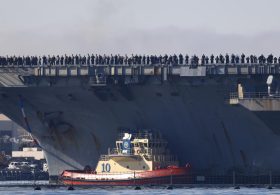 USS Abraham Lincoln heads for home after long deployment