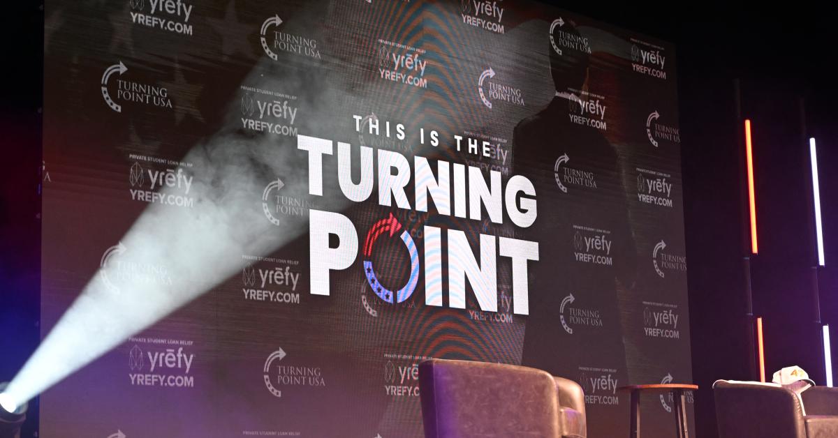 Turning Point USA to hold one-year memorial event for Charlie Kirk at Utah Valley University GettyImages 2236816013