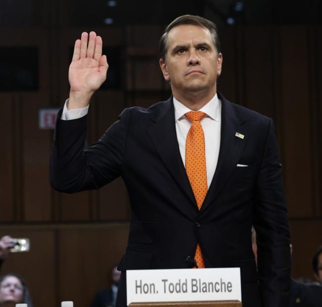 Todd Blanche formally sworn in as attorney general