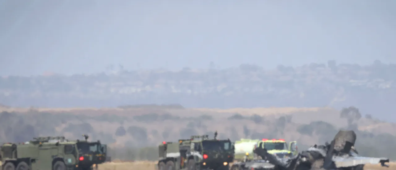 US Military Fighter Jet Crashes At California Air Base, Pilot Ejected GettyImages 2287766343