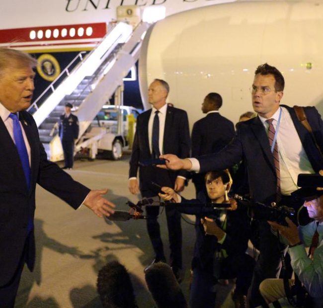 Trump confirms his advisers told him to switch planes in Turkey over security threat
