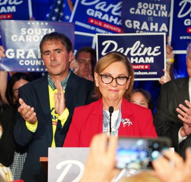 Darline Graham emotionally honors late-brother in Senate primary victory speech