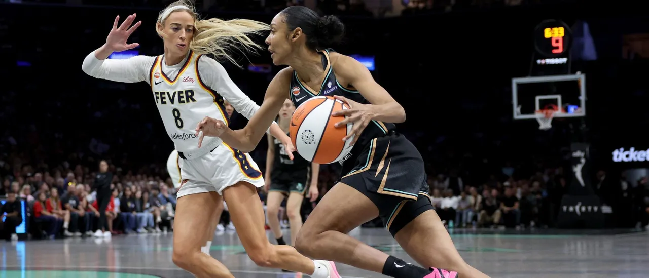 New York Liberty Displays Pro-Trans Messages On Scoreboard During Half-Time GettyImages 2291614159 2