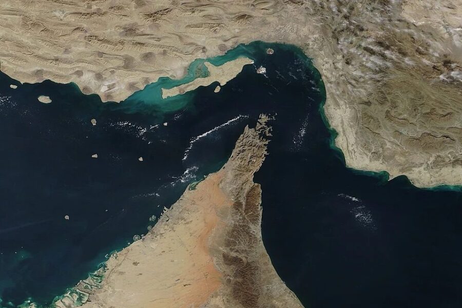 Cargo Ship Attacked In Strait Of Hormuz Hormuz and Musandam Peninsula MODIS 2018 12 10 e1774533180182