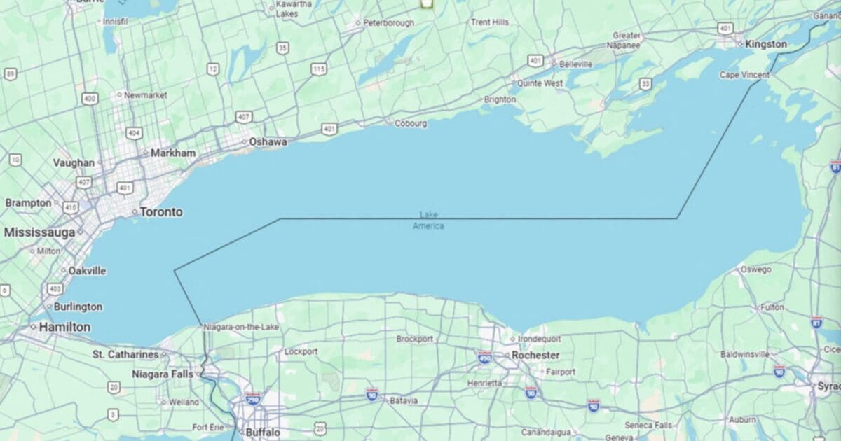 Lake Ontario Now Called Lake America on Google Maps Lake america 1200x630 1