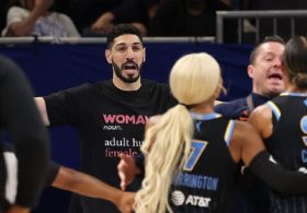 Enes Kanter Freedom Ejected from WNBA Game After Confrontation with Chicago Sky Player Natasha Cloud