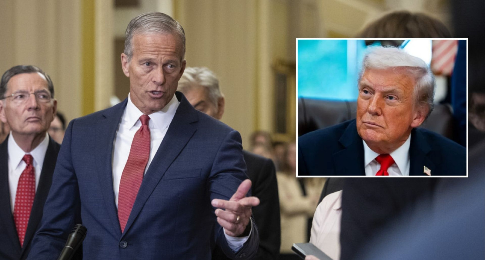 Senate Delays Vote On College Sports Bill Until September Trump Thune 1