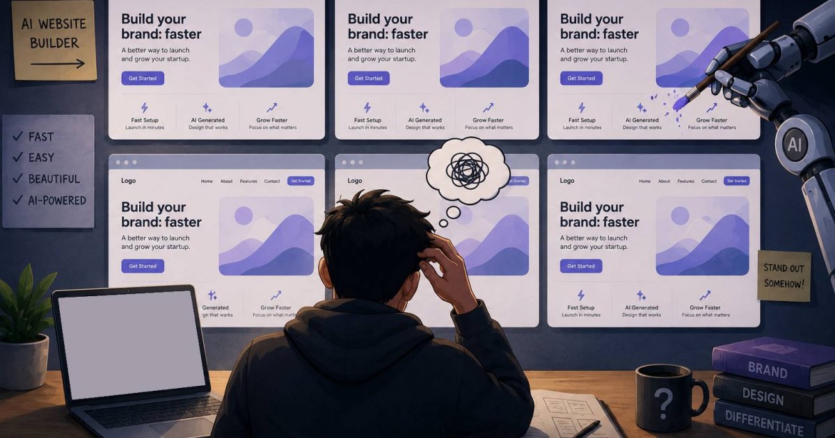 Why So Many AI-Built Websites Are Starting to Look the Same ai website builders