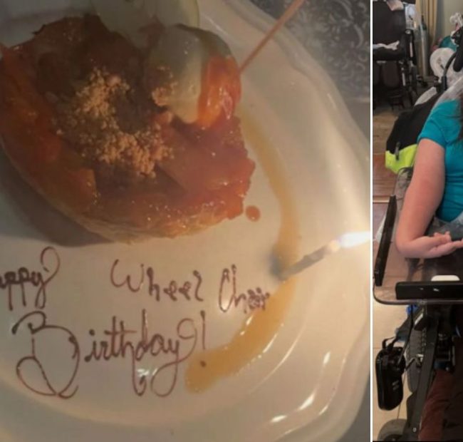 Restaurant Hands Dessert with Painful Birthday Message to Wheelchair-Bound Diner After Kitchen Staffer Misunderstands Instructions