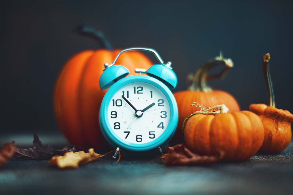 Daylight Saving Time May Soon Be Stable all clock pumpkins 080626 Getty 1193220915