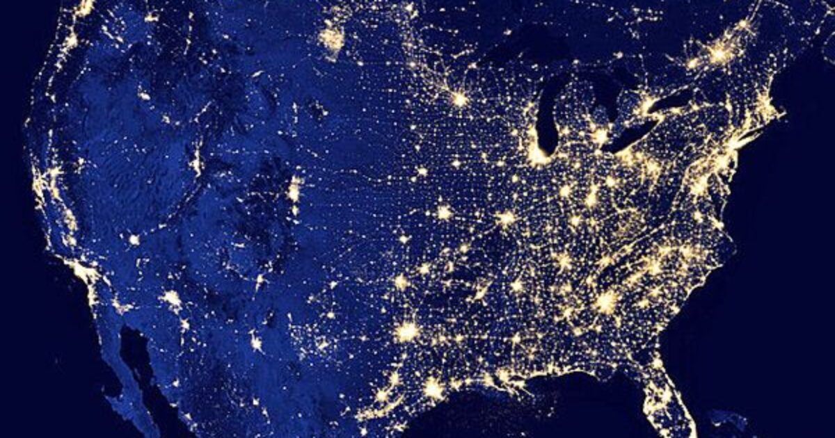 Congressional races will impact energy affordability, reliability america at night power grid lights map 600 1200x630 2