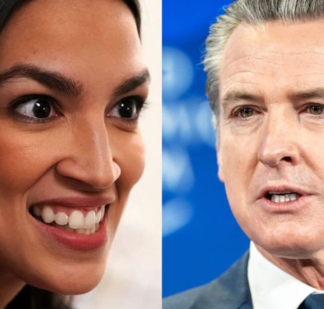 AOC Surges Ahead of Gavin Newsom as 2028 Democrat Front-Runner on Prediction Markets