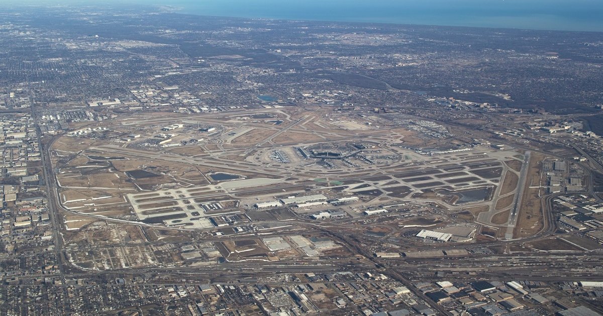 Chicago O'Hare Flight Delays Today: Latest Cancellations, Weather and FAA Updates for August 11 ariel view chicago ohare international airport