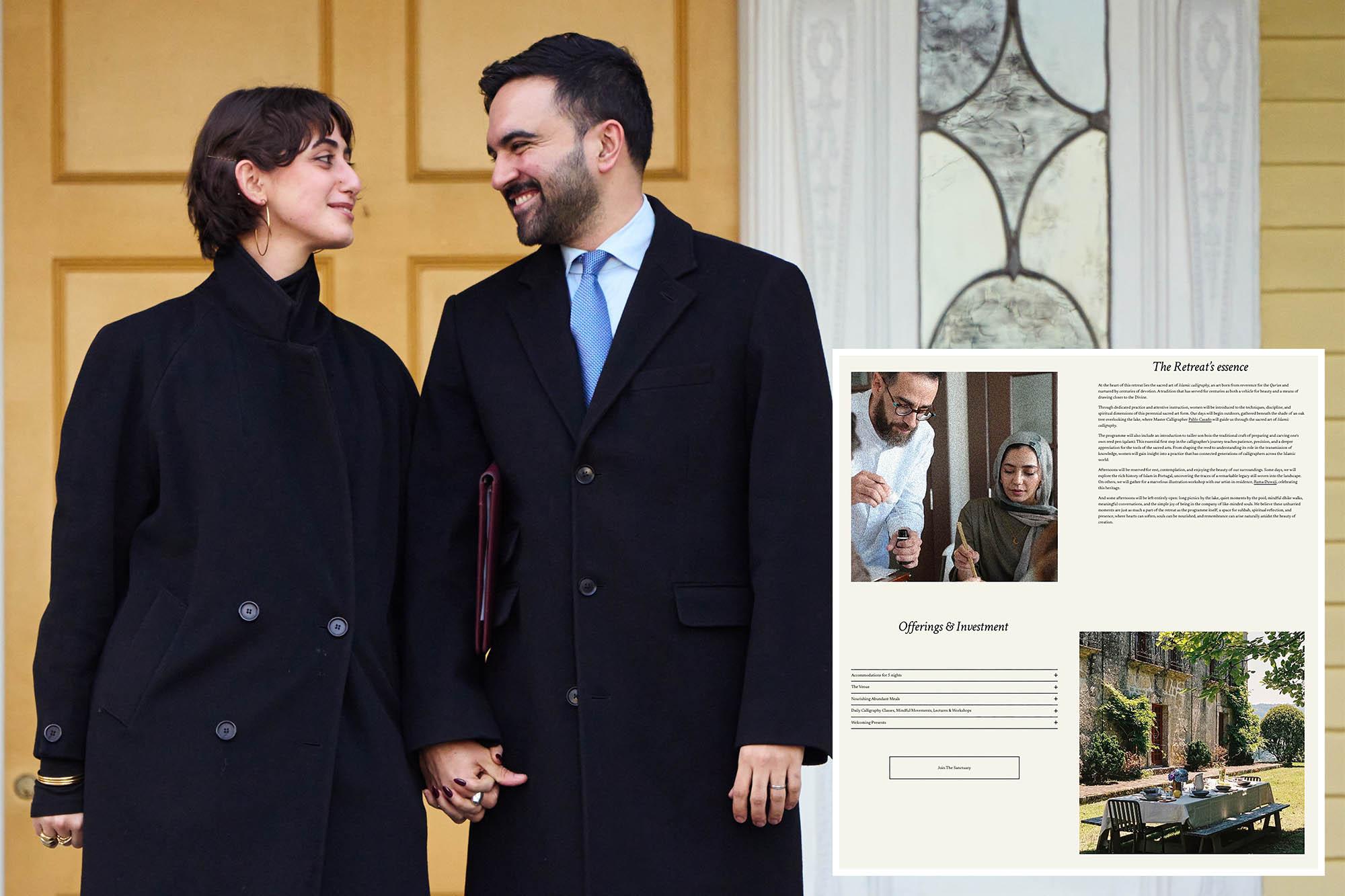 NYC first lady Rama Duwaji jets off to Europe for posh Islamic calligraphy retreat ashion show 138803760