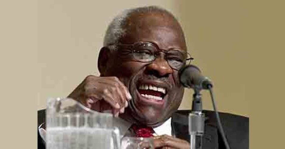Clarence Thomas played the long game – and won clarence thomas laughing 1200x630 1