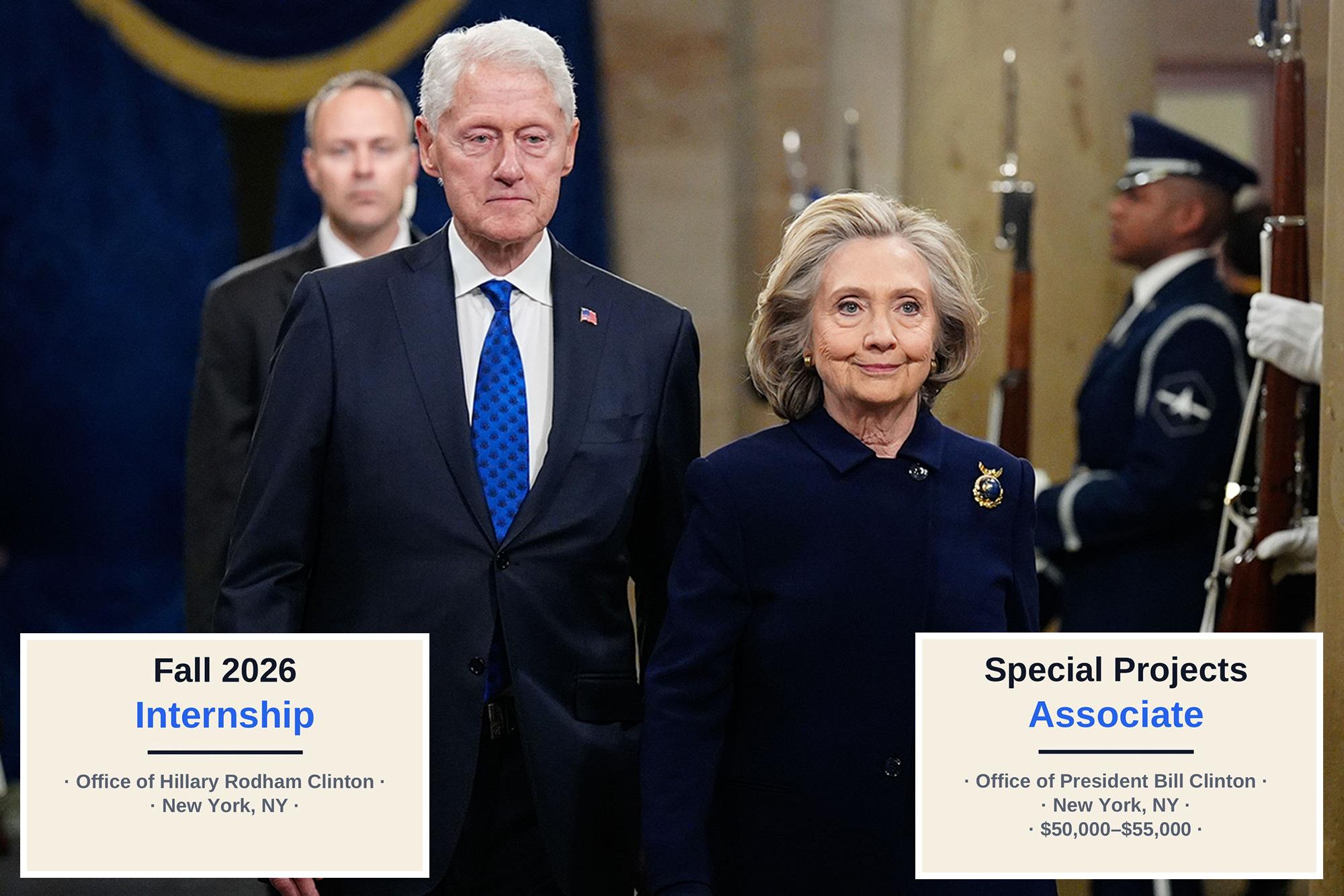 Clintons seeking intern with ‘high level of discretion’ at global foundation clinton comp