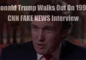 Trump Walks Out On 1990 CNN FAKE NEWS Interview