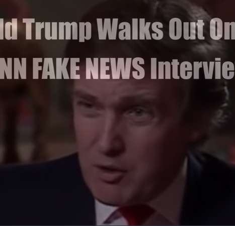 Trump Walks Out On 1990 CNN FAKE NEWS Interview