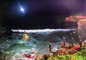 Horror as car plunges off famous California cliff and into the ocean