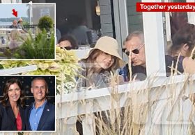 Canoodling Kristi Noem and Corey Lewandowski spotted in public together after she finally dumped cross-dressing hubby