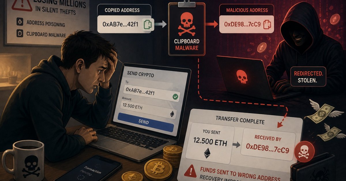 Crypto Address Poisoning Is Costing Millions: Here's How It Works crypto