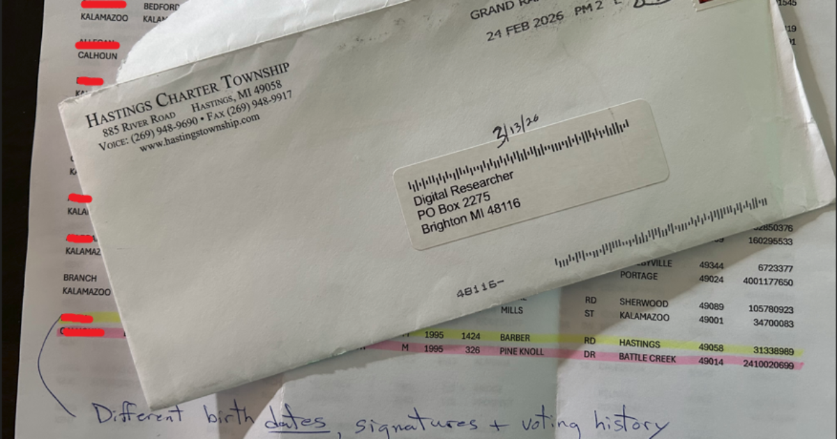 Salute to CheckMyVote.org: Voter Integrity Group Assists Michigan Citizens Identify Duplicate Registrations in the State duplicate voters checked in hastings county michigan clerk 1200x630 1