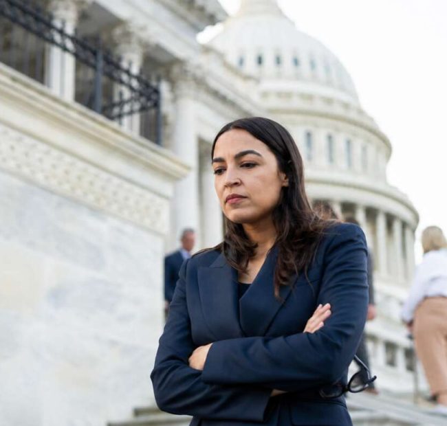 AOC Struggling To Meet Single Men Under Age 90 At Work