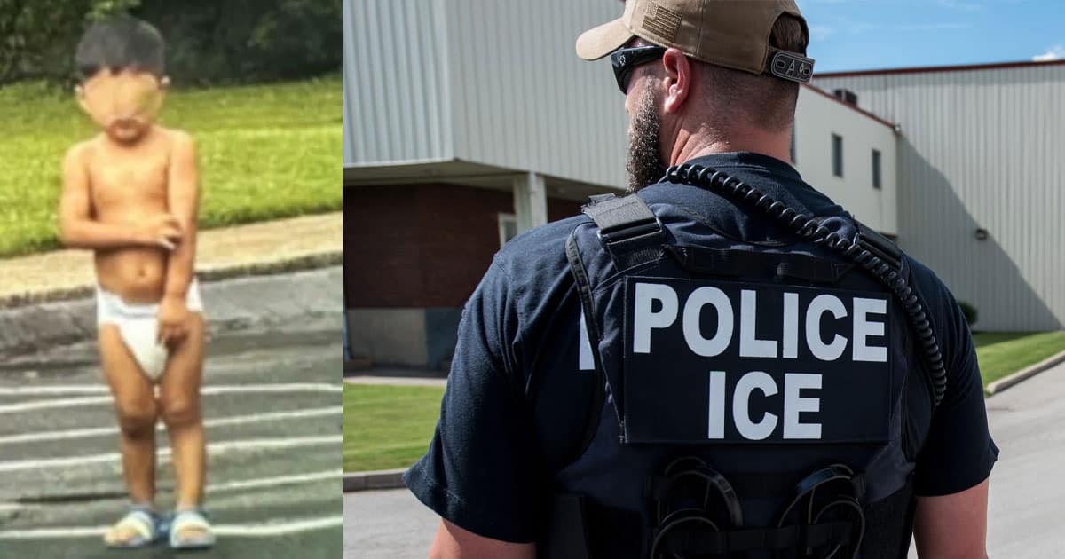 ICE Officers Save 2-Year-Old Boy Found Wandering Alone in Tennessee Street icers migrant boy rescued 1