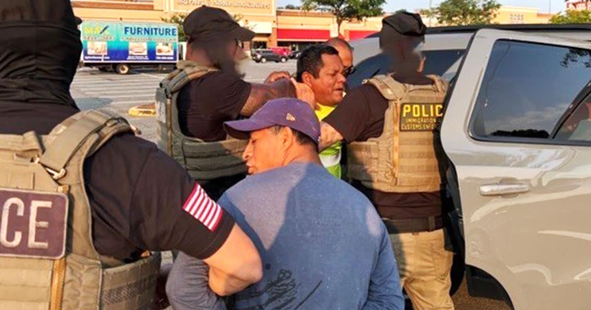 Hundreds of Illegal Aliens Arrested During Largest Bust in ICE History illegal aliens arrested ice dc area operation
