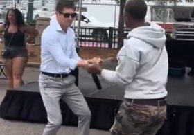 CRINGE: Far-Left Minneapolis Mayor Jacob Frey Dances to Rap Music at Black Entrepreneur State Fair