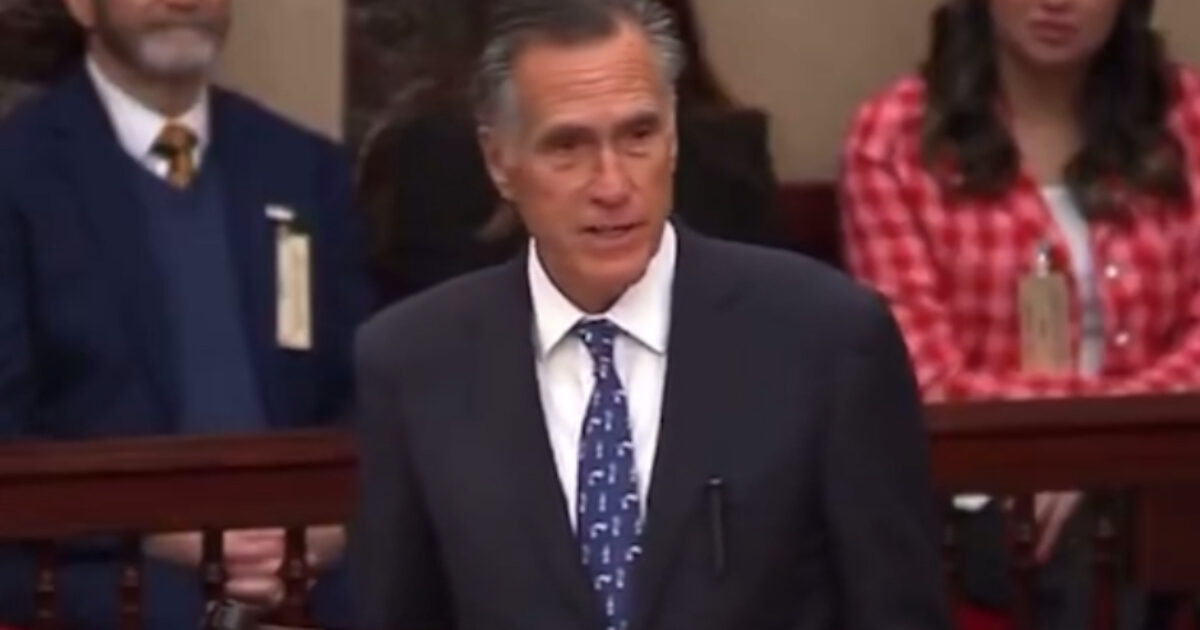 GOOD RIDDANCE: RINO Mitt Romney Gives Farewell Address on Senate Floor, Appears to Trash Trump img 9395 1200x630 1
