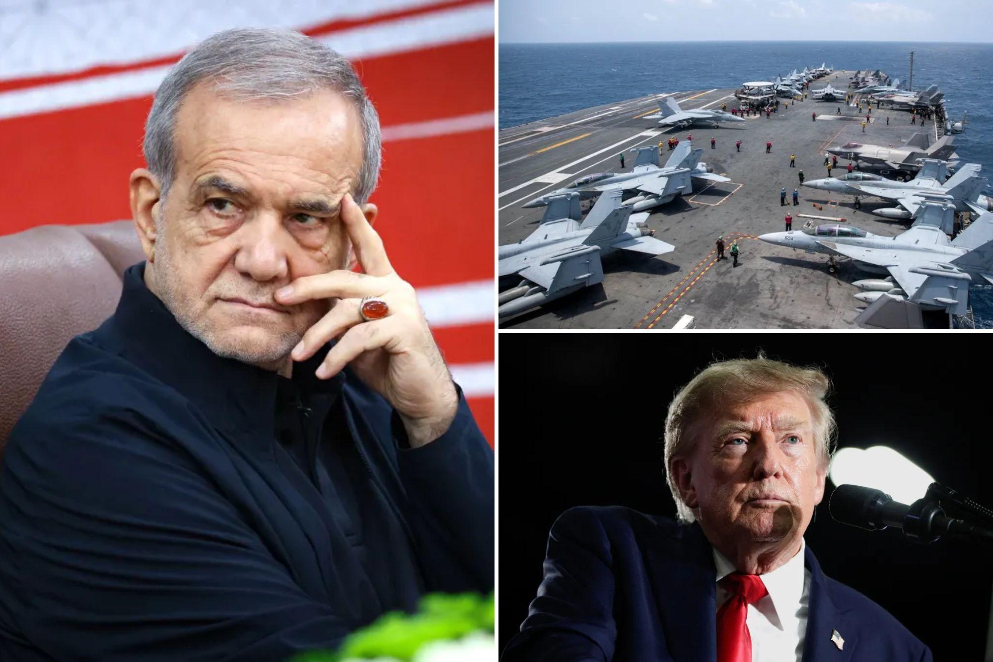 Crippling US sanctions are suffocating Tehran, embattled Iranian president admits: ‘We are in a war situation’ iran sanctions comp