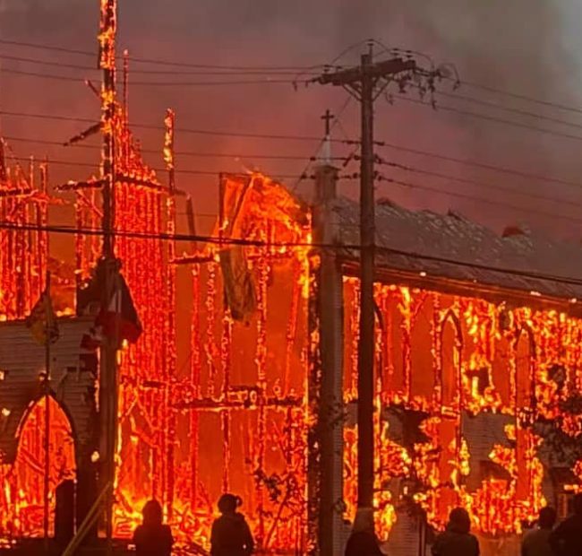 Historic Canadian Church Burned to Ground by Arsonist