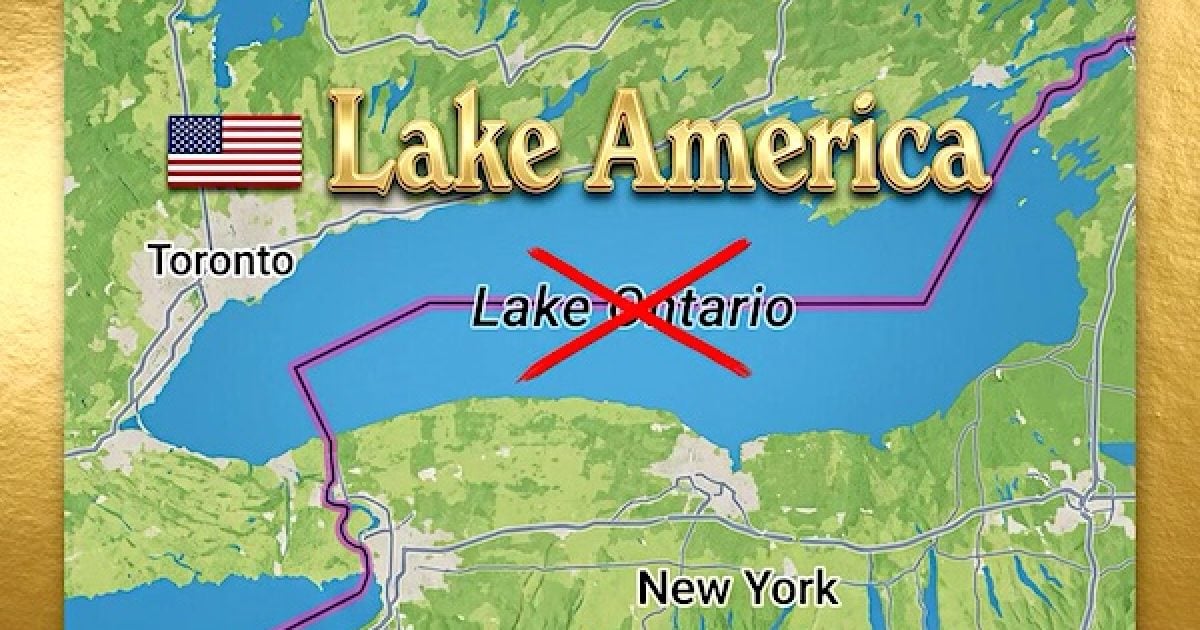 ‘Serious consideration’: Trump hits Canada in its ego, threatens to rename Lake Ontario as Lake America lake america ontario map 1200x630 1