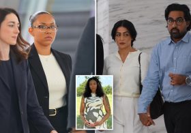 Biological mother in surrogate baby battle claims McKenna West trying to steal her child as she sobs in court