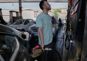 Long Lines for Gas in Iran Show War and U.S. Blockade Squeezing Supply