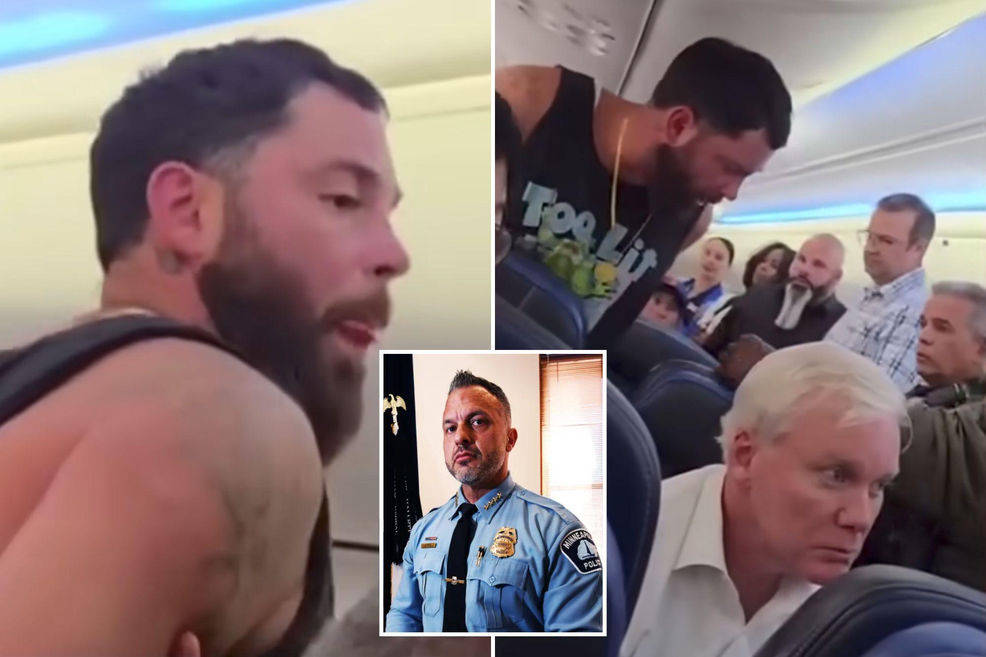 Retired Minneapolis police chief helps subdue United Airlines passenger after alleged alcohol-cutoff outburst newspress collage ogdz4dw53 1786089097512