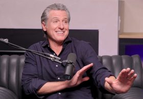 Gavin Newsom’s frisky tactic to win over group chats with cheesy one-liner ahead of 2028 presidential run