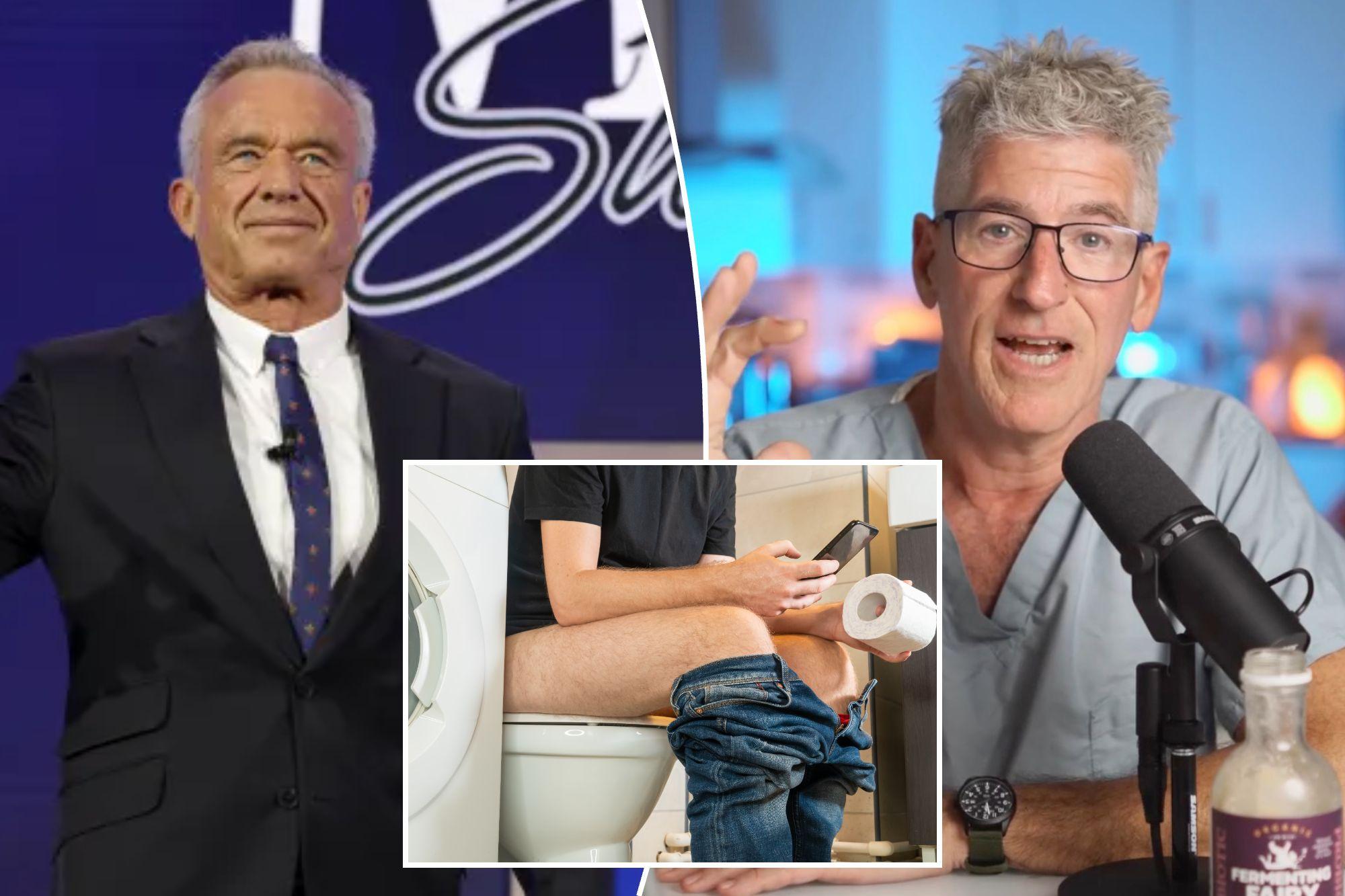 RFK Jr.’s doctor says proper poops (like his) are wipe-free and ‘nearly orgasmic’ newspress collage vh4e2cb20 1786113936552