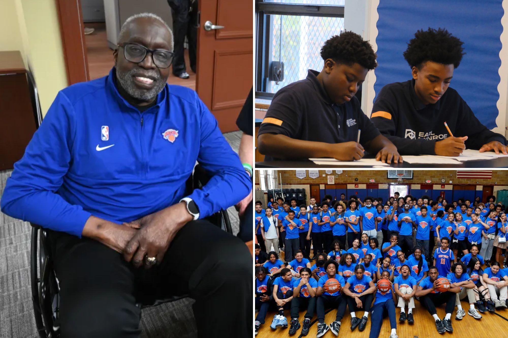 Knicks champs, legends to celebrate Earl Monroe Charter School’s new Bronx building: ‘Like Elvis, Springsteen and The Beatles together’ newspress collage yvq78e5vx 1785691742179