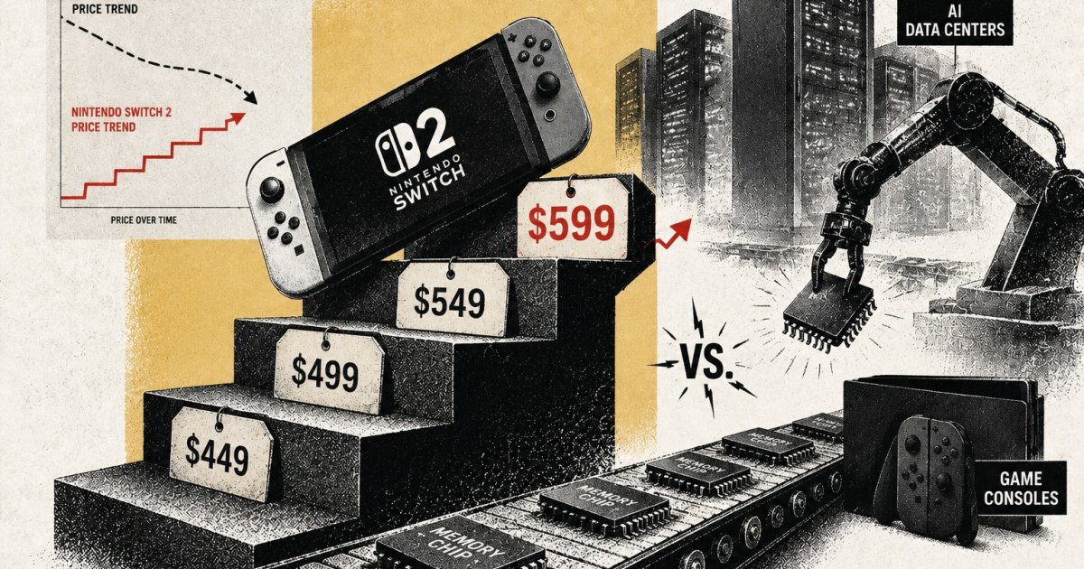 Nintendo Switch 2 Price Rises to $499.99 as Higher Component Costs Reshape Console Pricing nintendo