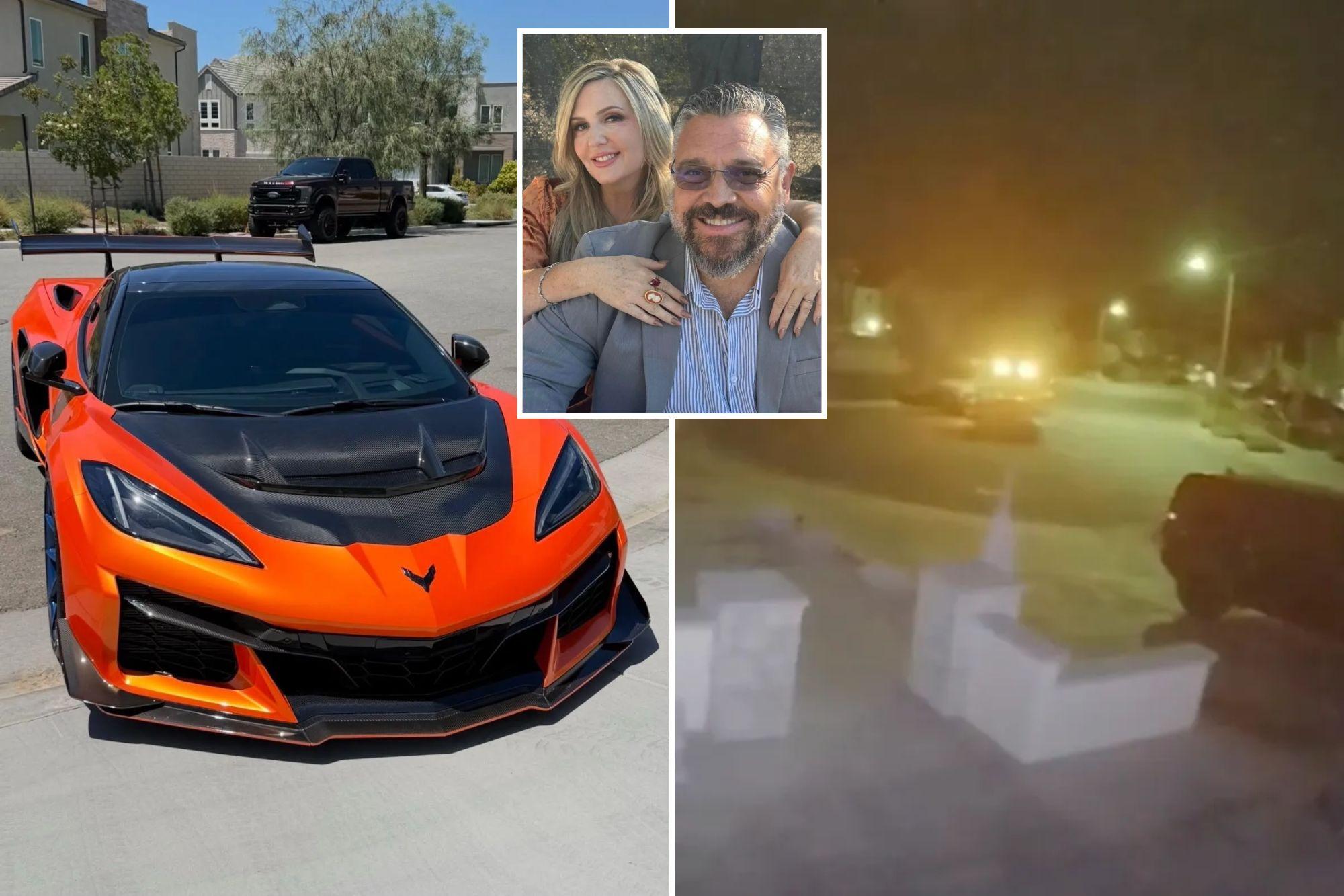 Moment brazen thieves steal $300K Corvette C8 ZR1 straight from California driveway qj3gw5 1787959500779