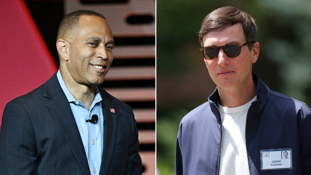 Jeffries' reported meeting with Kushner about possible Trump cooperation draws left-wing backlash ries jared kushner 1