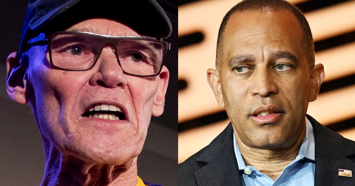 James Carville Melts Down Over Hakeem Jeffries’ ‘Backdoor’ Meeting with Jared Kushner: ‘These People Are a Pack of Felons and Traitors!’ ries jared kushner meeting