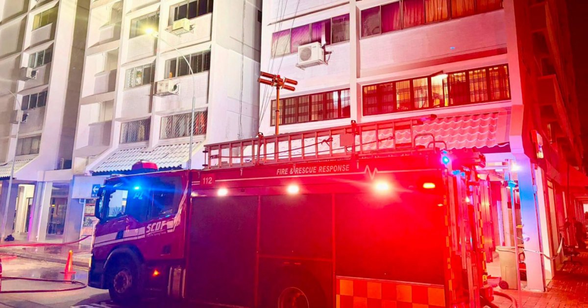 Five Hospitalized, 50 Evacuated After Flat Fire on Singapore's Race Course Road Leaves 3 Unconscious singapore 1