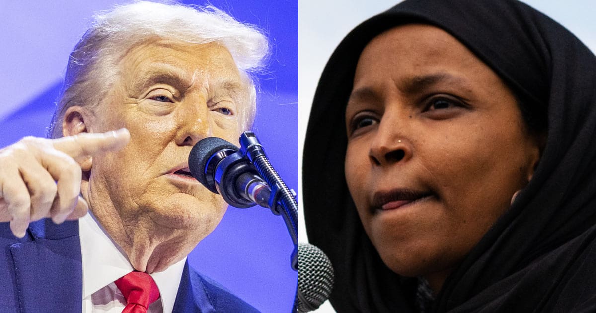 Trump Suggests Ilhan Omar Is Facing Deportation Related to ‘Fraud Probe’ trump ilhan omar investigation wealth