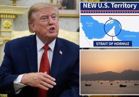 Trump posts map labeling Strait of Hormuz ‘new US territory’ before announcing no talks with Iran planned