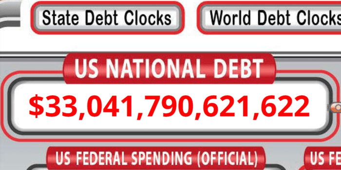 With Debt Near $40T, GOP Bills Would Tie Debt Hikes to Spending Cuts usdebtclockorg e1695160712726